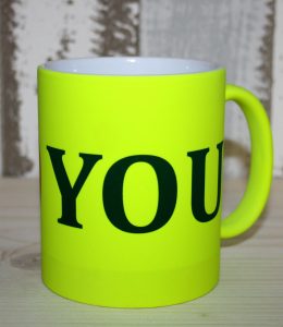 mug photo fluo personnalisable